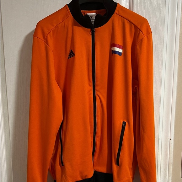adidas Other - Adidas 2014 Brazil World Cup. Netherlands full zip Men's Orange Jacket